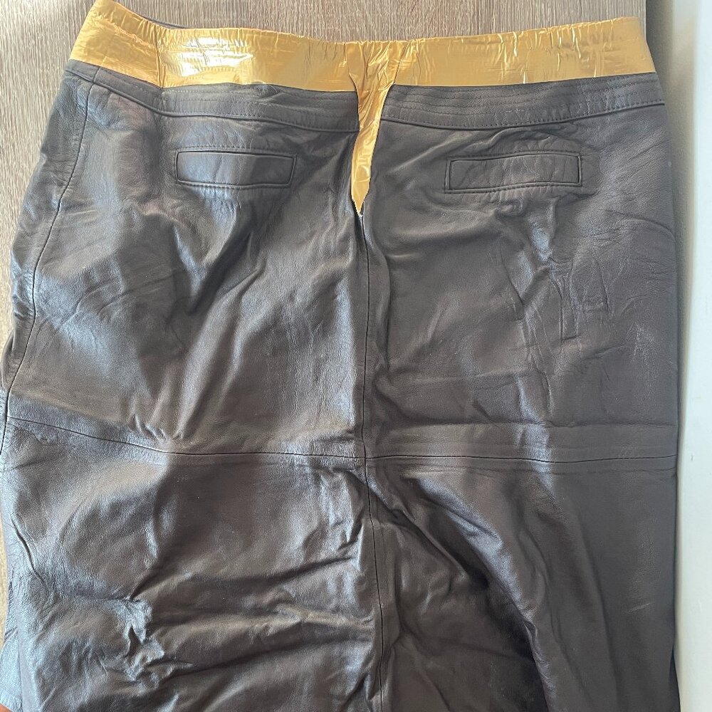 Brown leather Warrior Skirt Halloween Costume